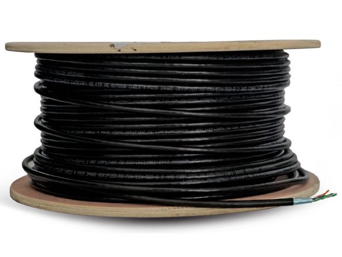 100M Cat5e Shielded UV Protected Cable
