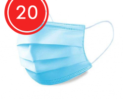 3 Ply Disposable Medical Face Mask - 20 Pack
