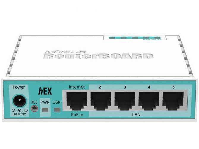 5 Port MikroTik hEX Gigabit Desktop Router