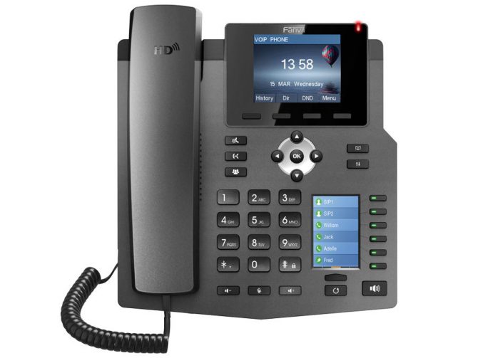 Fanvil 4SIP Gigabit PoE VoIP Phone Fanvil 4SIP Enterprise VoIP Phone PoE